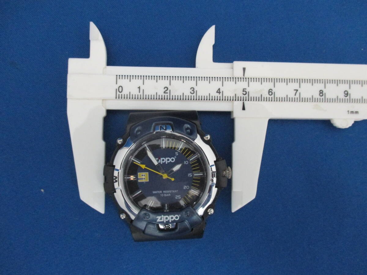 ZIPPO ジッポー クオーツ メンズ腕時計 ZPW001 稼働品 ベルト無 【1825】の画像7