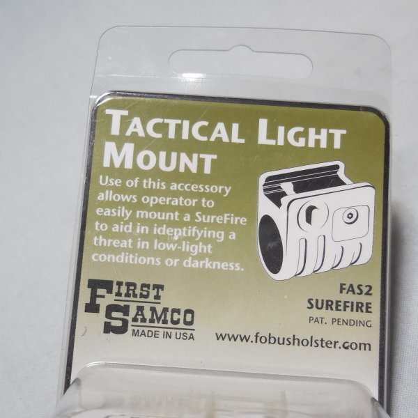 FIRST SAMCO 実物 タクティカルライトマウント FAS2 SUREFIRE 20mmレイル対応の画像3