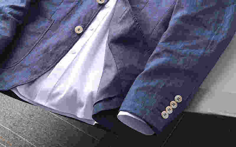 XZ-MM (実寸52B：XL度 )春夏 新品 新作 濃紺 ◆ 完売 新作■ 国内未販売 高品質 紳士 ◆ メンズ 紳士 ジャケット スーツの画像4