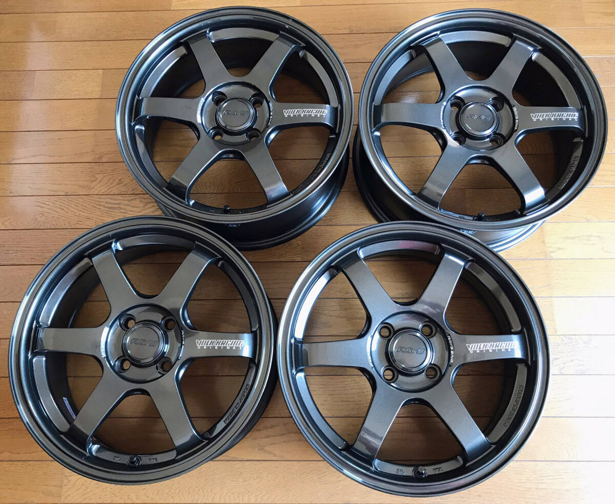 ★美品★ RAYS VOLK RACING TE37 SONIC レイズ ボルクレーシング 16インチ 6.5J +38 4H 100_画像2