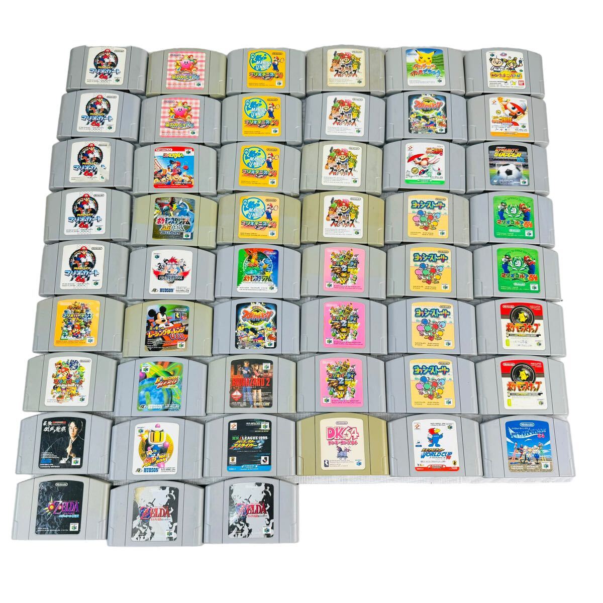 【簡易動作確認済・現状品】Nintendo64 ソフト 54個 まとめて 大量 マリオ ポケモン 星のカービィ ゼルダ ミッキー 任天堂 カセット 