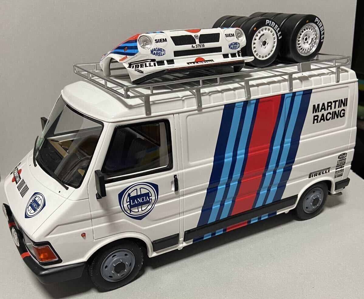 otto models 1/18 フィアット 242 ランチア チーム アシスタンス 1986 ラリー モンテカルロ ランチア デルタS4 H.トイボネン サービスカーの画像1