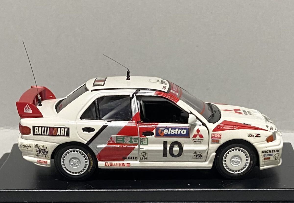 エポック社MTEC 1/43 三菱ランサーEVⅢ No.10 K.エリクソン 1995 ラリーオーストラリア 総合 ディテールアップ品_画像5