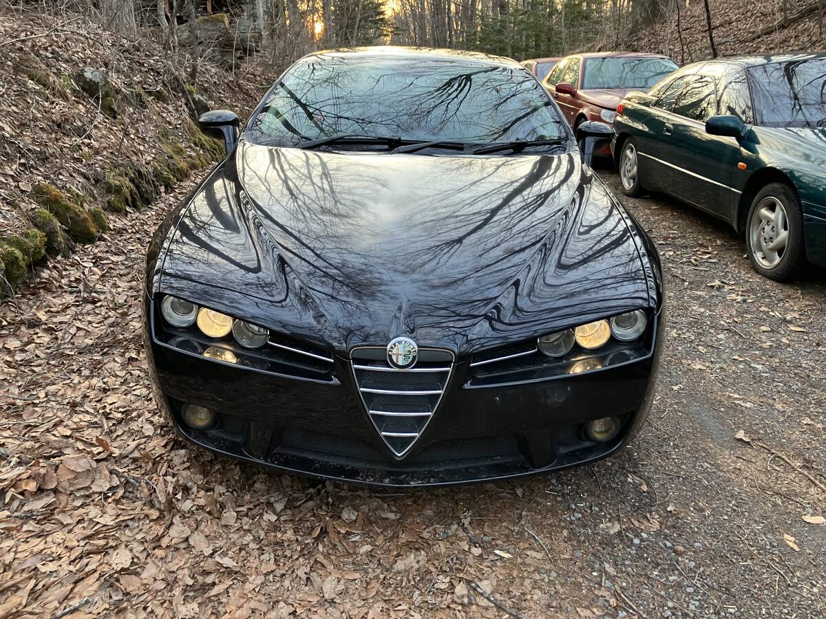 程度良好！ Alfa Romeo Brera 2.2 JTS 6AMT Sky Window ジウジアーロデザイン ヒーター付電動本革シート 純正アルミの画像5