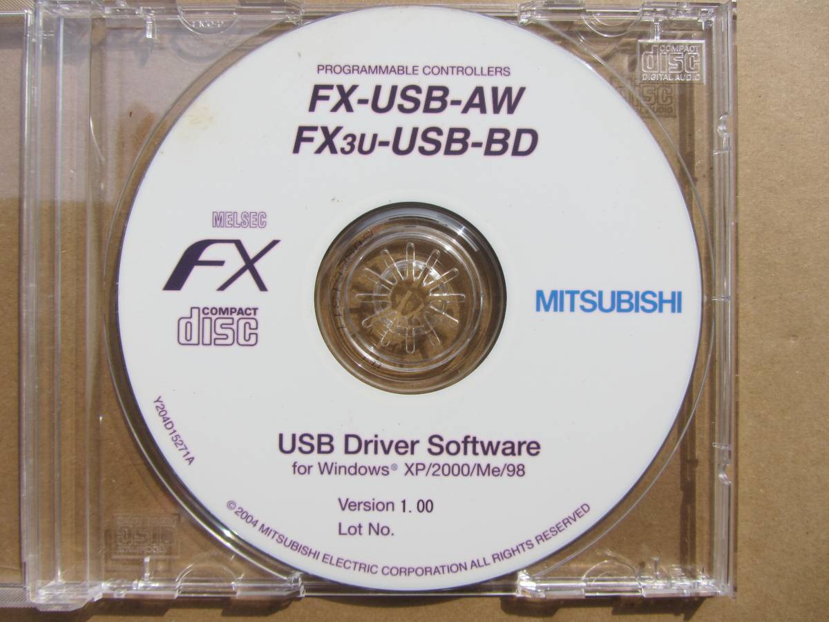 ★【送料無料】三菱電機 FX-USB-AW/FX3U-USB-BD USBドライバーソフトウェア★_画像1