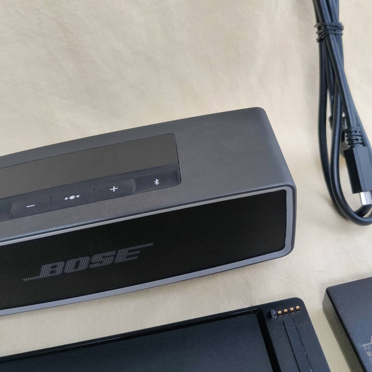 【1300A2】BOSE SoundLink Mini II 2 Bluetooth speaker 本体 卓上充電台 ジャンク JUNKの画像3