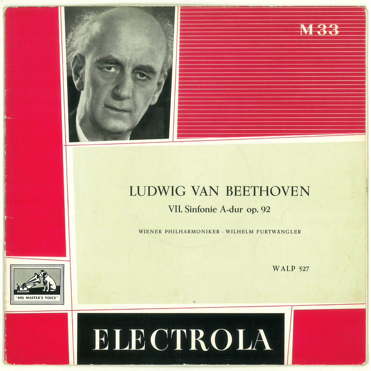 独Electrola WALP527 ベートーヴェン「交響曲第７番」 フルトヴェングラー ウィーン・フィルの画像1