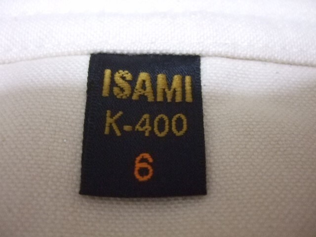  высшее подлинный одежда для каратэ каратэ дорога надеты 6 номер isamiK400 неотбеленная ткань ISAMI
