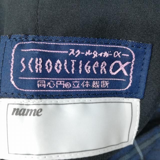 1円 セーラー服 チェックスカート スカーフ 上下3点セット 夏物 女子 学生服 熊本鹿本高校 白 制服 中古 ランクB EY9566_画像8