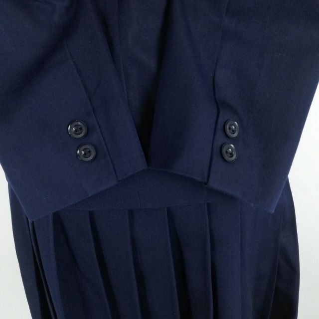 1 jpy blaser the best skirt cord Thai top and bottom 5 point set 155A winter thing woman school uniform Kochi .. middle . navy blue uniform used rank C NA0515