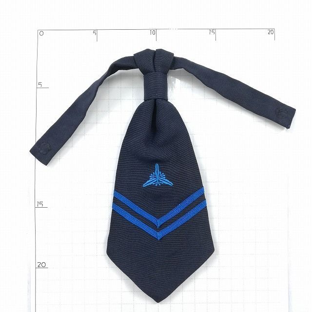 1円 スクールネクタイ カシドス 紺 中古 制服 学生服 セーラー服 ブレザー 女子 LC0478 VIの画像1