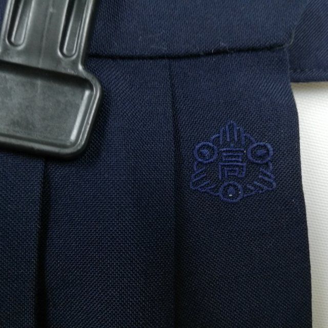 ブラウス スカート 紐タイ 上下3点セット M 中間服 女子 学生服 中学 高校 白 制服 中古 ランクC EY2259_画像7