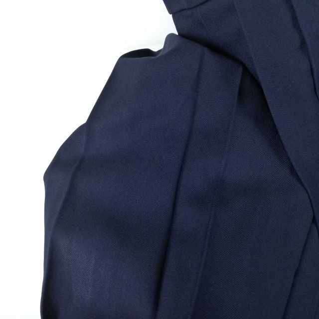 1円 セーラー服 ジャンパースカート スカーフ 上下3点セット 冬物 青3本線 女子 学生服 千葉柏南高校 紺 制服 中古 ランクC NA0688_画像9