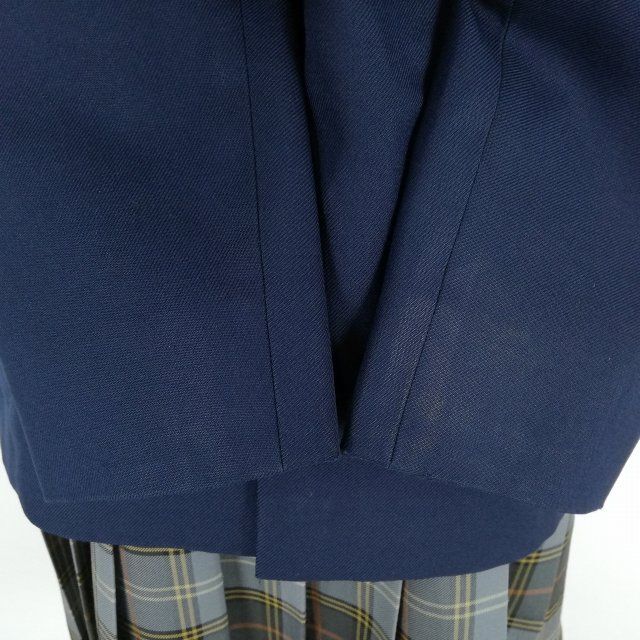 1円 ブレザー チェックスカート 上下4点セット 170A 大きいサイズ カンコー 冬物 女子 学生服 東京浅間中学 紺 中古 ランクC NA0862_画像3