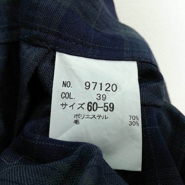 1円 スクールスカート 夏物 w63-丈58 チェック 中学 高校 プリーツ 学生服 制服 女子 中古 IN5452の画像5