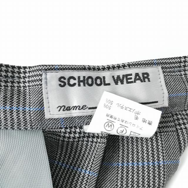 1円 ブレザー チェックスカート リボン 上下4点セット カンコー 冬物 女子 学生服 中学 高校 紺 制服 中古 ランクB NA1366の画像8