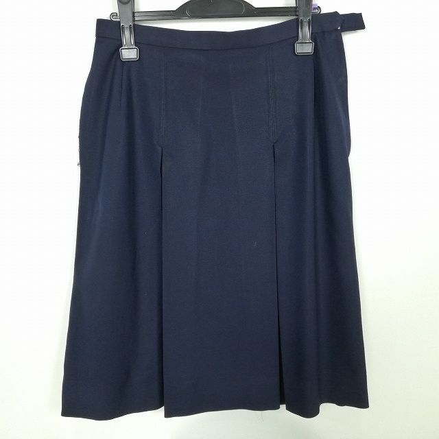 1 иен школьная юбка большой размер зима предмет w75- длина 63 темно-синий средний . средняя школа плиссировать школьная форма форма женщина б/у IN5698