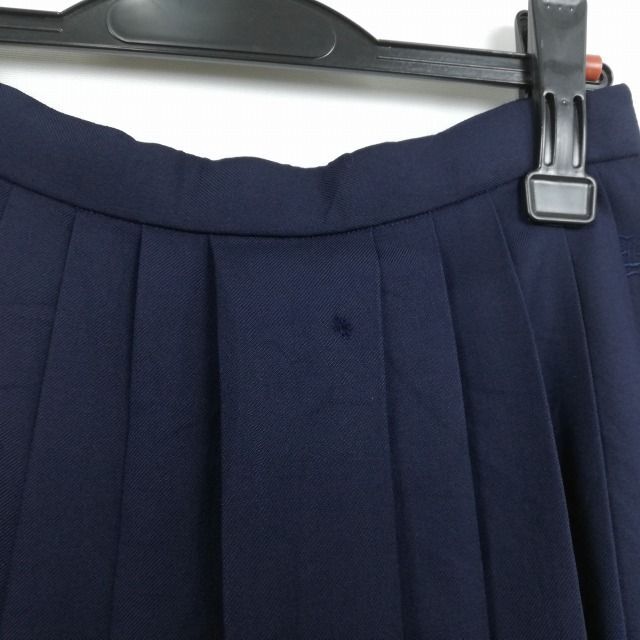 1円 ブレザー スカート 上下2点セット 指定 冬物 女子 学生服 熊本商業高校 紺 制服 中古 ランク:C EY3060_画像10