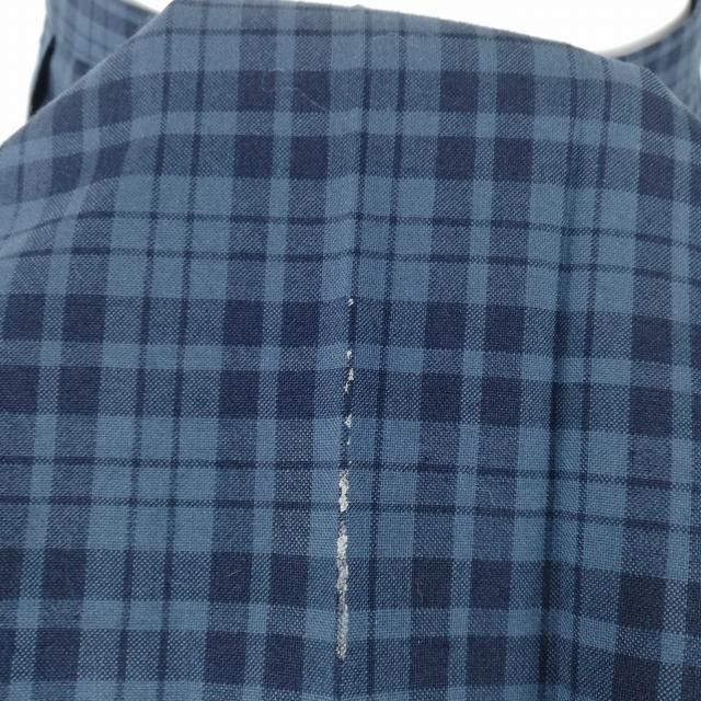 1 jpy blouse check skirt cord Thai top and bottom 3 point set large size can ko- interim clothes woman school uniform middle . high school light blue used rank C NA1059