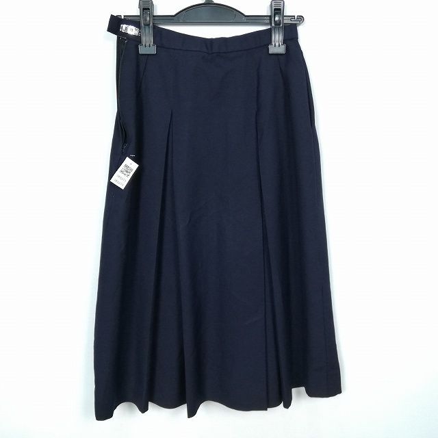 1 иен школьная юбка зима предмет w60- длина 66 темно-синий средний . средняя школа плиссировать школьная форма форма женщина б/у HK6819