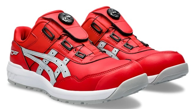 CP306BOA-600 25.0cm color ( Classic red *pie Monde gray ) Asics safety shoes new goods ( tax included )