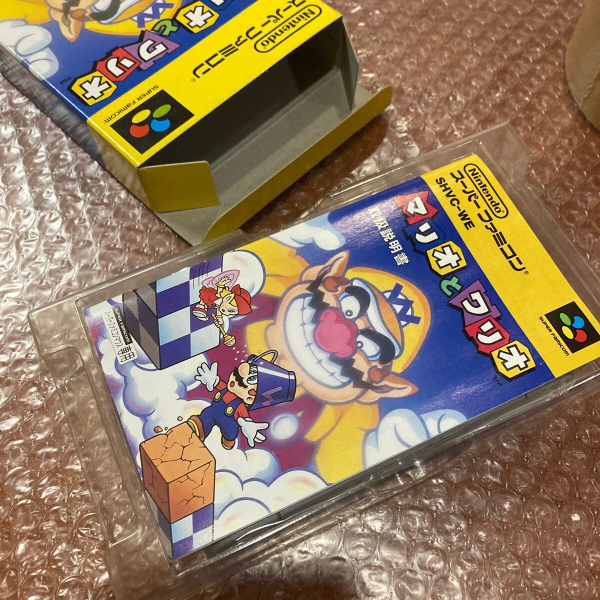  unused [ Mario .wa rio ]sfc SFC Super Famicom Hsu fami nintendo Nintendo dead stock C