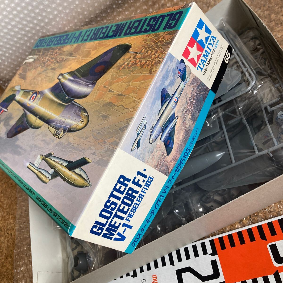 未組立【タミヤ 】TAMIYA 1/48 グロスター ミーティア F.1 V-1 フィーゼラ Fi103 プラモデル GLOSTER ジェット戦闘機 イギリス Bの画像5