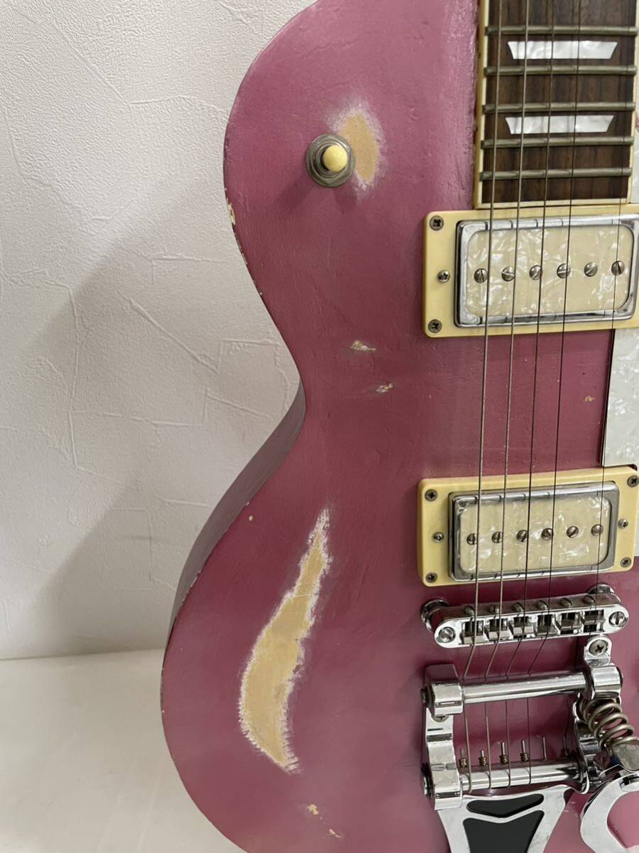 エレキギター ジャンク品(弦が切れてます)スレ汚れありの画像5