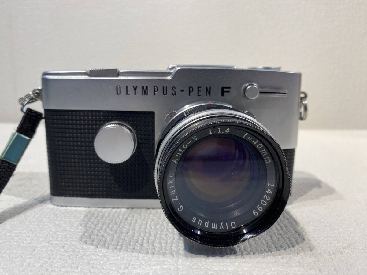 『8090』オリンパス OLYMPUS OLYMPUS-PEN PEN-FT G.Zuiko AUTO-S 40mm F1.1.4 動作確認未/ジャンク品 フィルムカメラ レンズの画像1