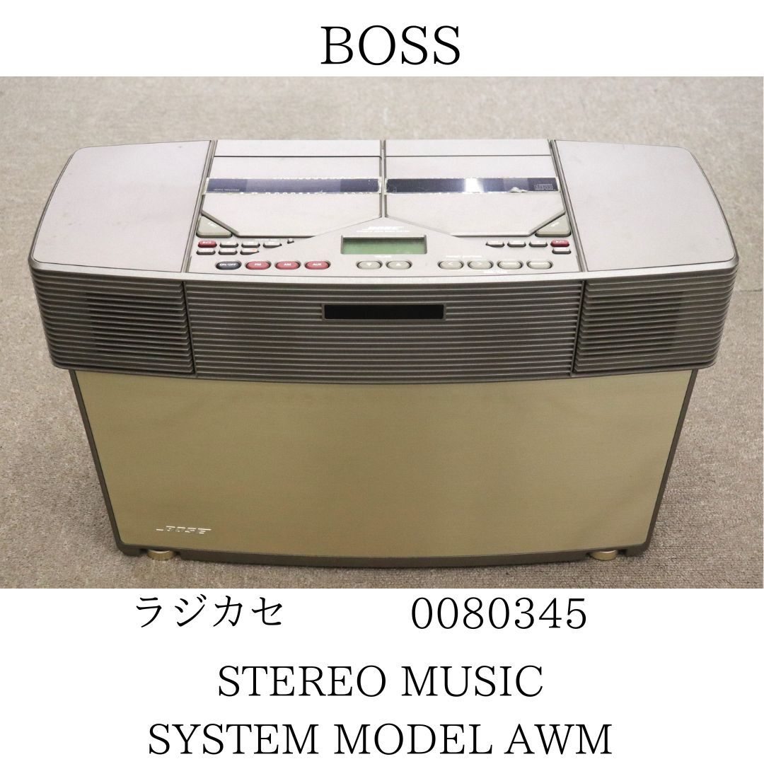 BOSS ボス STEREO MUSIC SYSTEM MODEL AWM CDラジカセプレイヤー 010HZBBG33の画像1