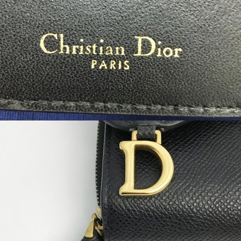  б/у A Christian Dior кошелек Christian Dior седло Lotus бумажник три складывать 147633