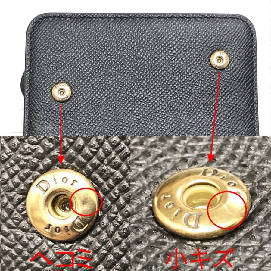  б/у A Christian Dior кошелек Christian Dior седло Lotus бумажник три складывать 147633