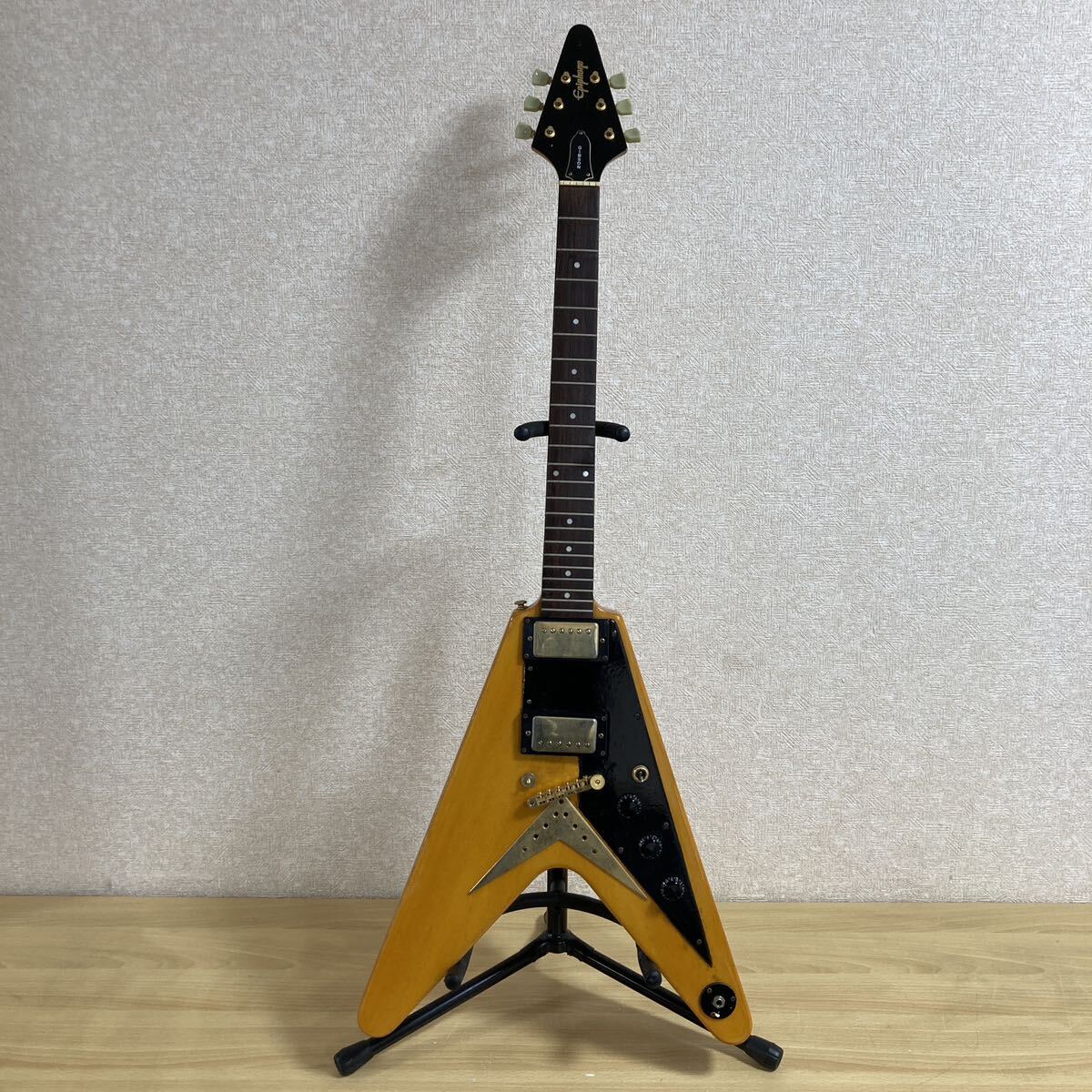 Gibson ギブソン Epiphone Flying V フライング V U97080145 エレキギター ロック メタル 弦楽器 楽器 音楽 演奏 全長約105cm 4 シ 5489_画像1