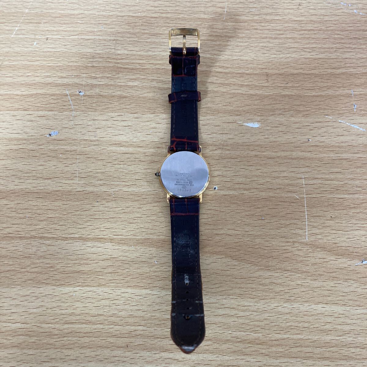 SEIKO Seiko Dolce Dolce 8N41-7030 quartz QZ men's wristwatch clock operation goods 4ka5622
