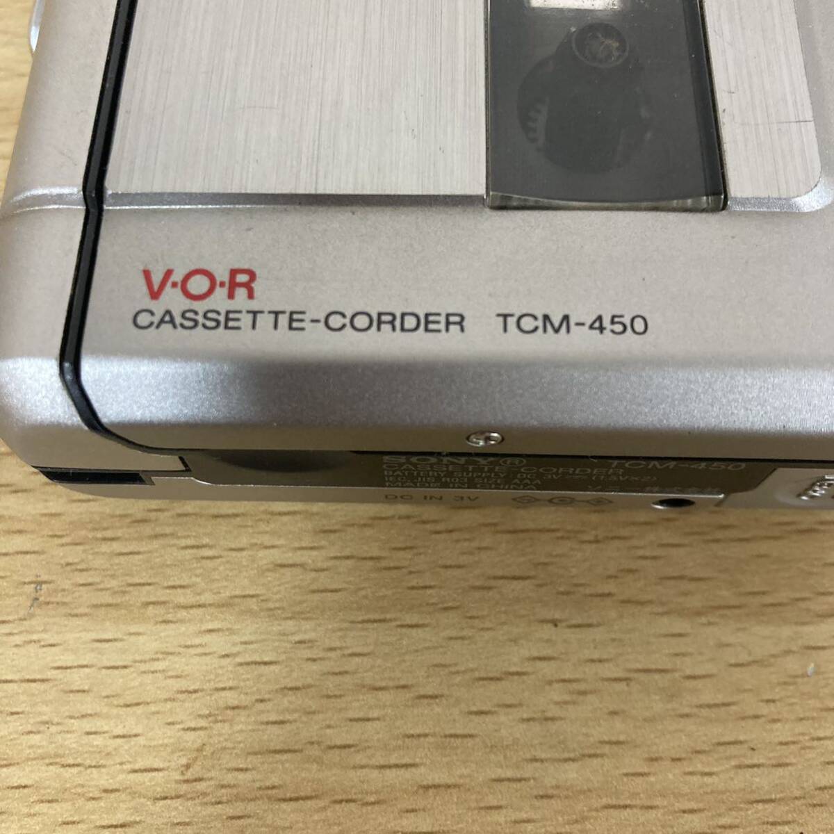 SONY ソニー TCM-450 カセットレコーダー ポータブルプレーヤー オーディオ機器 4 ス 5633の画像2