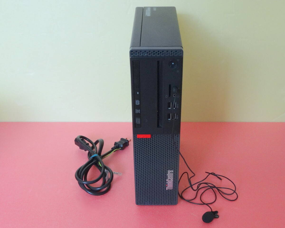 Lenovo Think Centre M710s Small i5-7400 8GB M.2NVMe128GB+HDD500GB 4Kサポート Office2021 Win11Pro ・マイク