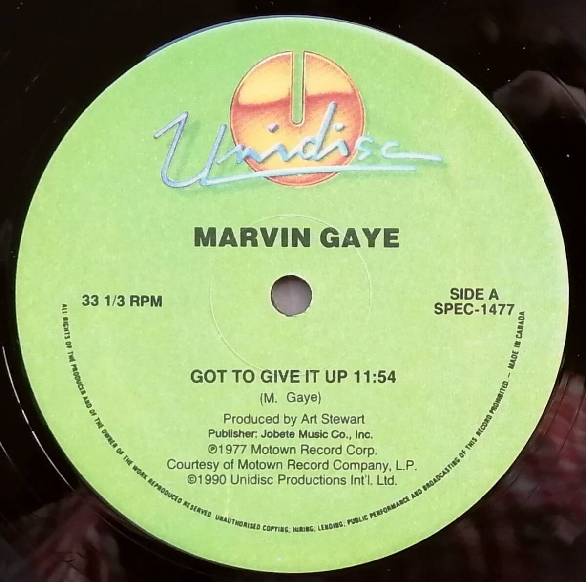 カナダ盤スプリット12inch◆MARVIN GAYE_Got To Give It Up (黒い夜) / K.C. AND THE SUNSHINE BAND_Get Down Tonight,Please Don't Go◆の画像1