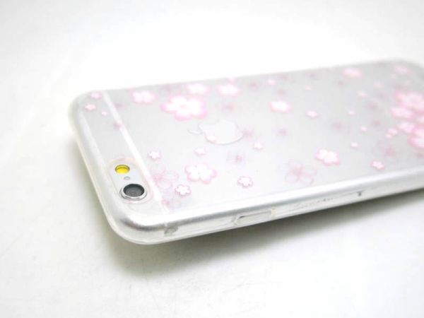 iPhone 6/6S サクラ クリアケース ソフトカバー 桜 TPU 透明の画像5