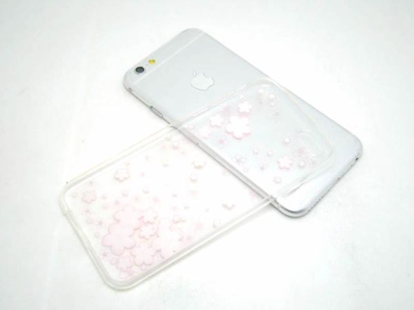 iPhone 6/6S サクラ クリアケース ソフトカバー 桜 TPU 透明の画像7