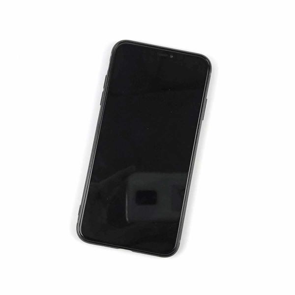 iPhone XS MAX用 シンプル薄型ソフトケース カバー TPU ブラックの画像2