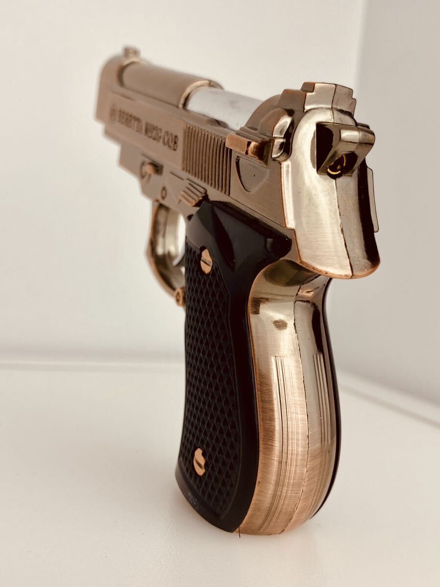 新品未使用ターボライター拳銃型ライターガスライターハンドガン型ライター赤銅色1個_画像5