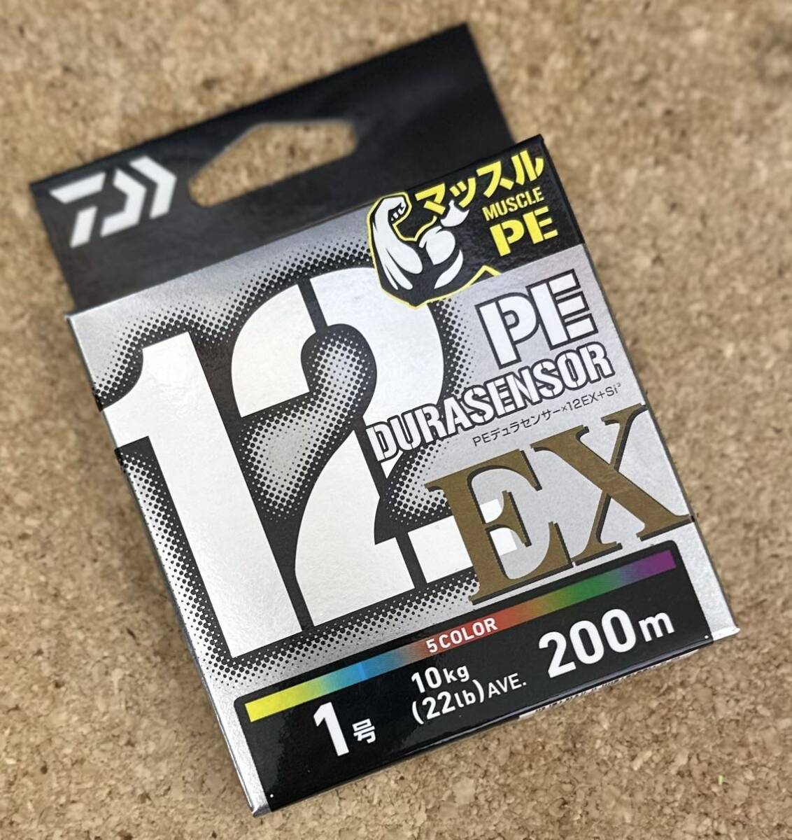 [新品] ダイワ PEライン UVF PEデュラセンサー×12EX+Si3 200m 1号(22lb) 5カラー 【2024年新製品】 #12本撚り #5C #マルチカラー #X12
