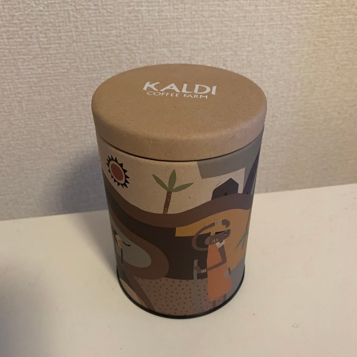 KALDI キャニスター　オリジナル　伝説柄　コーヒー豆　保存容器　密閉