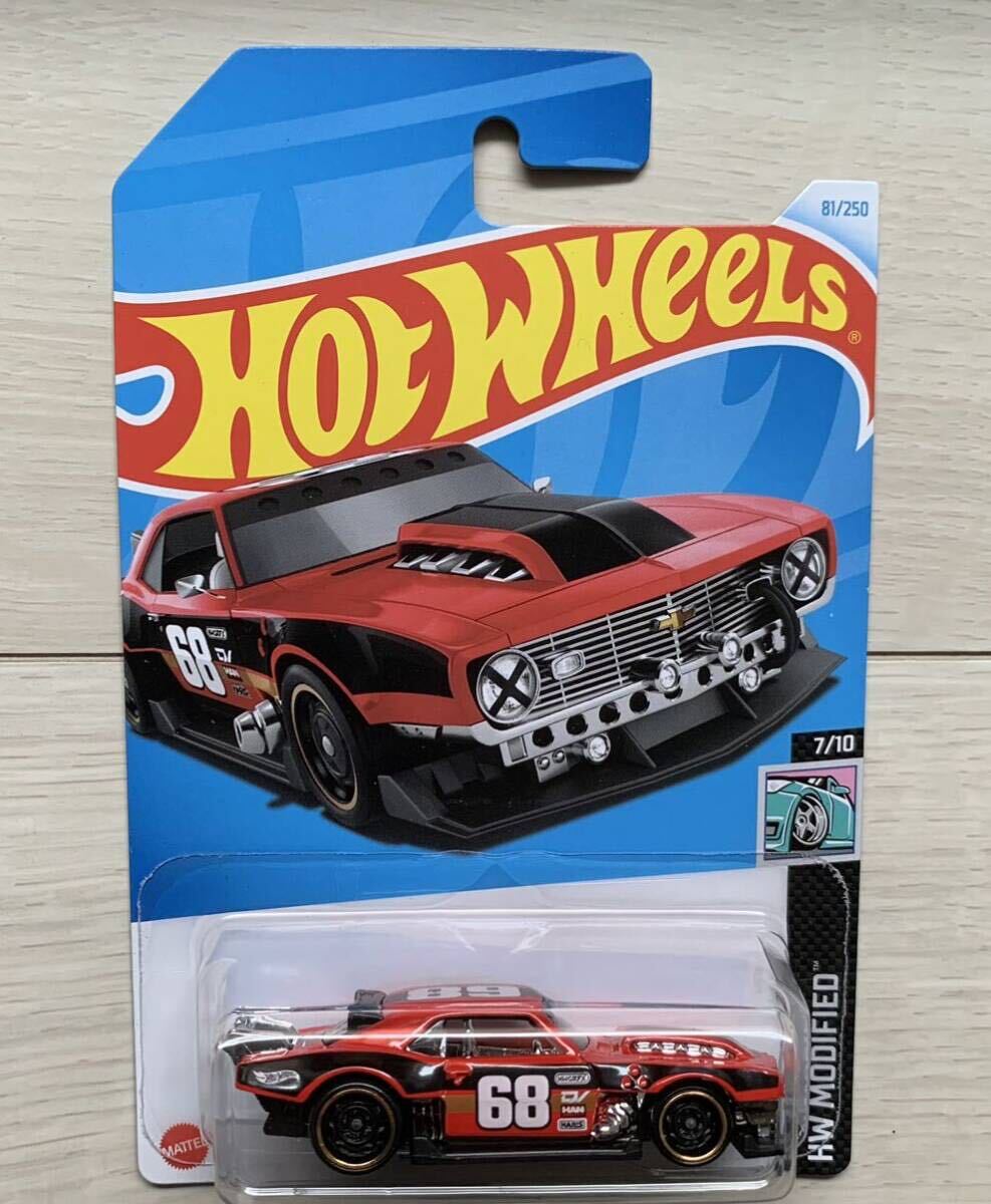 箱発送　★　ホットウィール　ベーシック　カスタム '68 カマロ　★　1/64 ミニカー　★　Hot Wheels　★　CUSTOM '68 CAMARO　新品_画像2