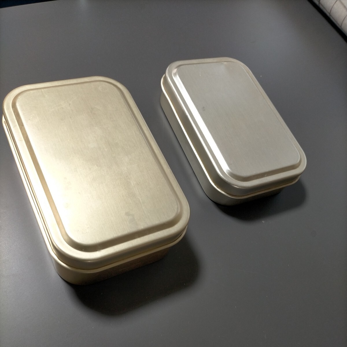 レトロ アルマイト 弁当箱 ２種の画像1