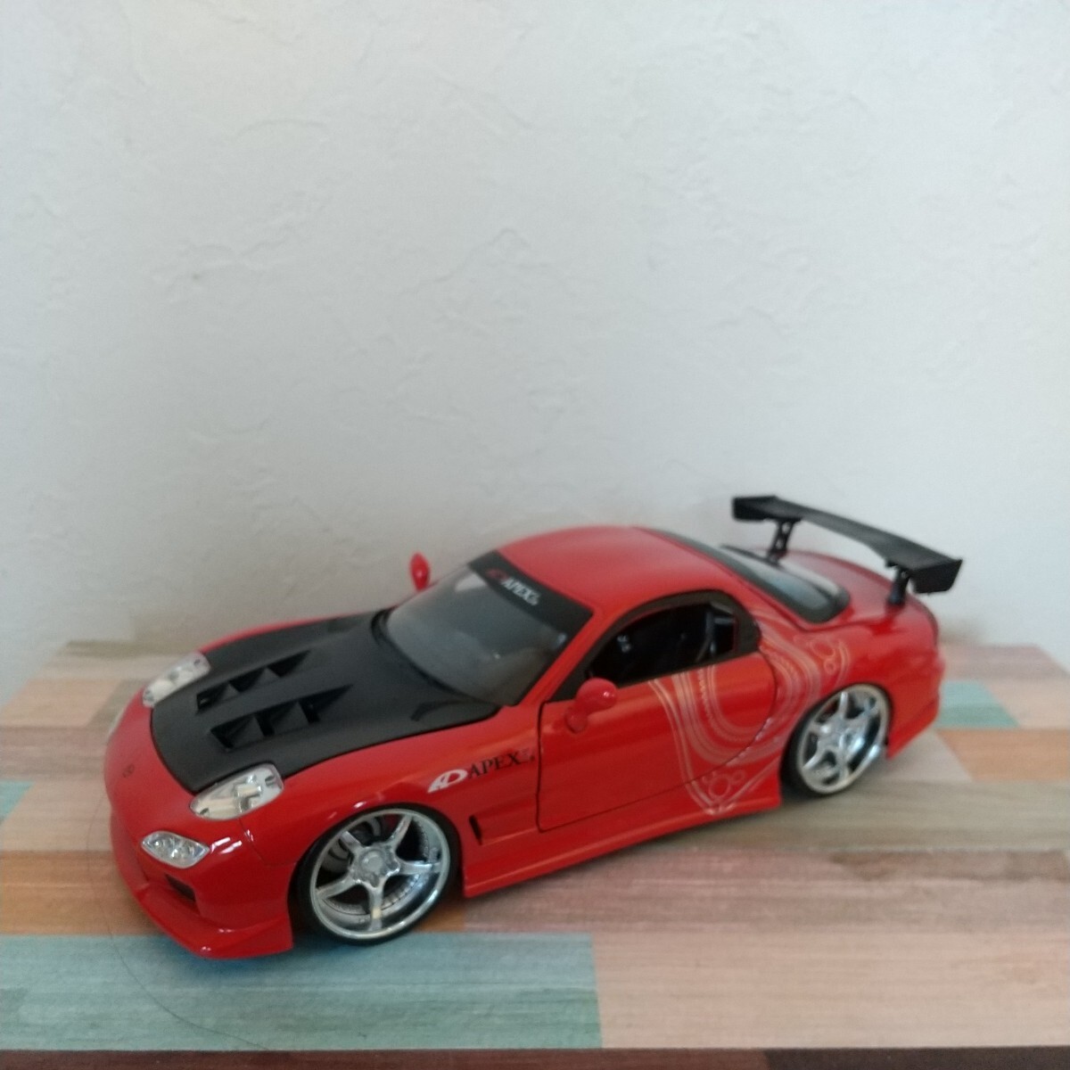 Jadatoys 1/24 MAZDA RX7 マツダRX7 カスタムホイール仕様の画像1