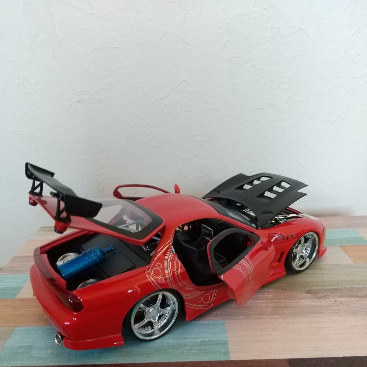 Jadatoys 1/24 MAZDA RX7 マツダRX7 カスタムホイール仕様の画像6