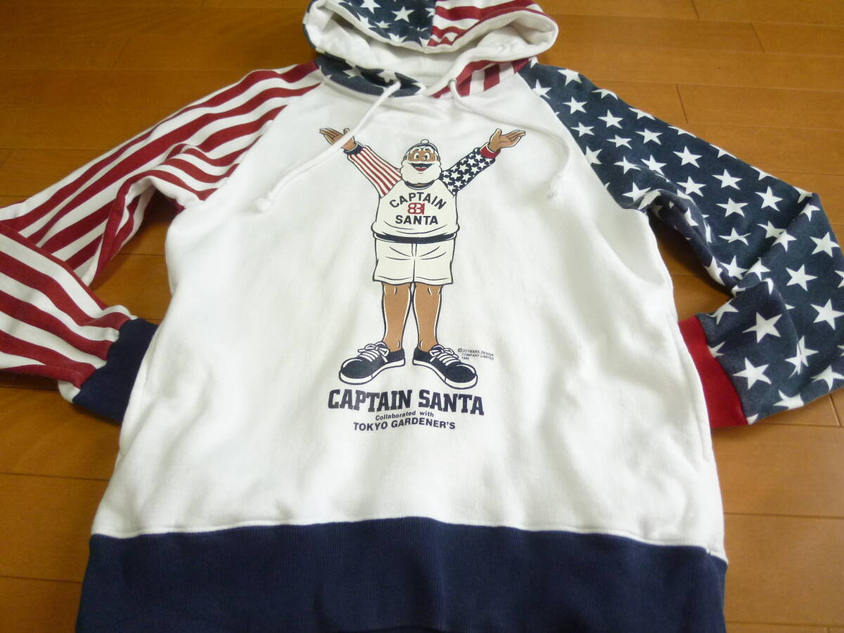  Captain Santa Captainsanta. star article flag design parka made in Japan M size side pocket attaching VAN JAC