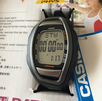 CASIO PHYS CHF100 心拍計測 HEART RATE MONITOR SPORTS ランニング ジョギング ハートレート 付 ウォッチ 好きに も_画像1