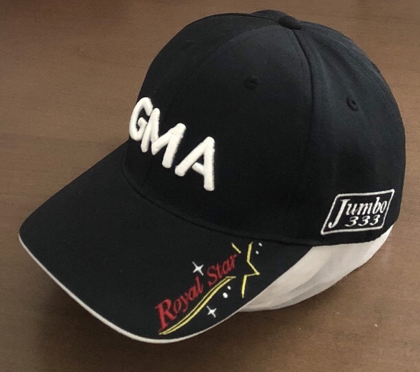 ジャンボ 尾崎 将司 キャップ GMA 黒 GOLF 刺繍 ロゴ CAP ゴルフ ブランド Jumbo 333 好きに も 共用 シェア 帽子の画像1